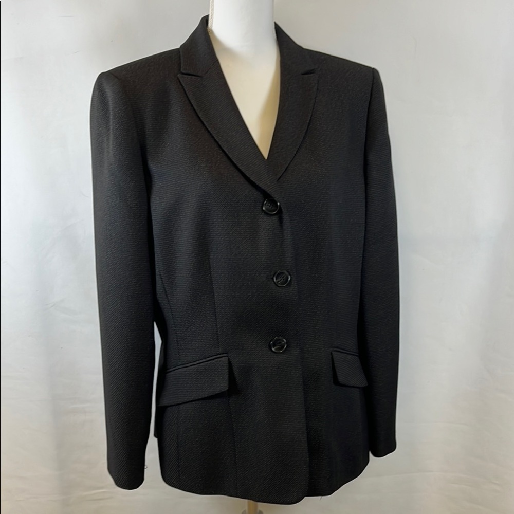 Evan Picone Charcoal Gray 3-Button Blazer 16️